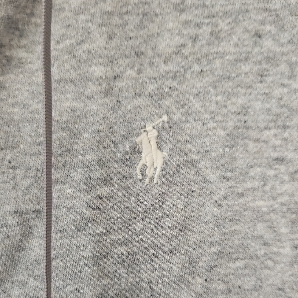 Polo by Ralph Lauren Heather Gray Zip-Up Hoodie - Picture 2 of 9